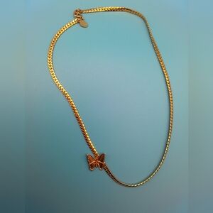 AVON Goldtone Butterfly Necklace
